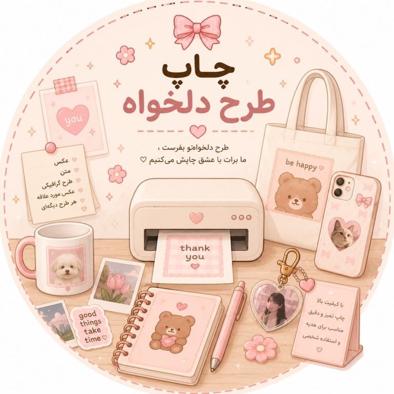 دسته چاپ طرح دلخواه